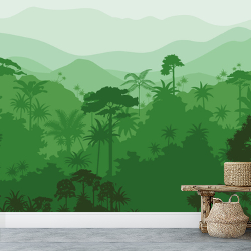 Papier peint personnalisable Amazonia green