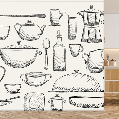 Papier peint personnalisable Art culinaire