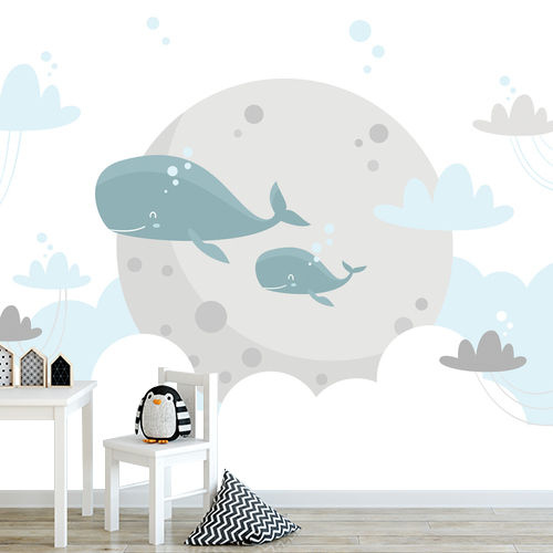 Papier peint personnalisable Baleine