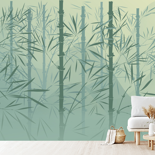 Papier peint personnalisable Bambous