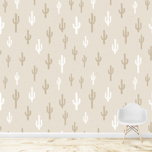 Papier peint personnalisable Cactus pattern