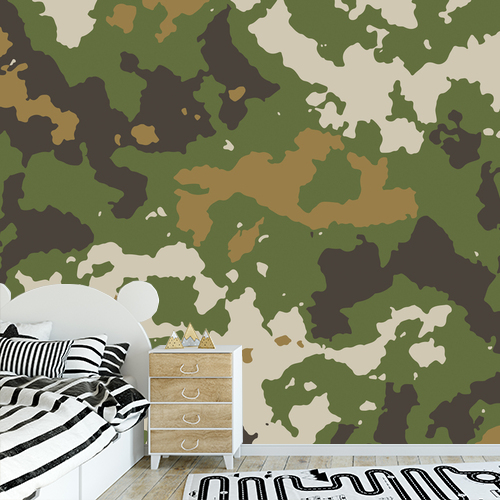 Papier peint personnalisable Camouflage
