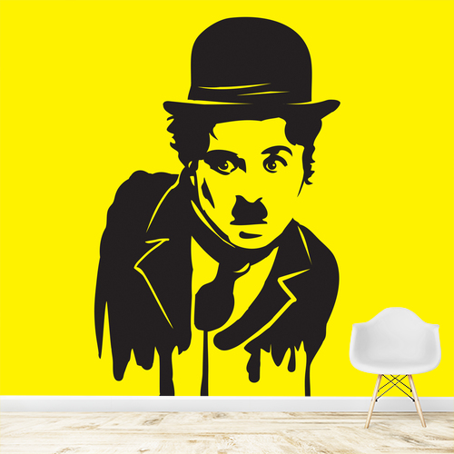 Papier peint personnalisable Charlie Chaplin