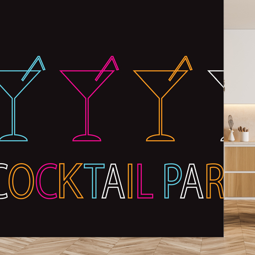 Papier peint personnalisable Cocktail