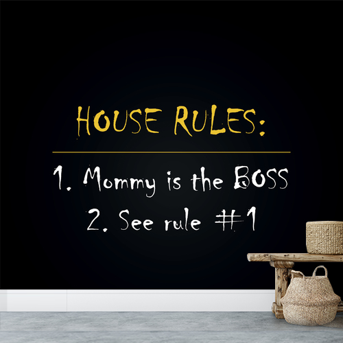 Papier peint personnalisable House rules