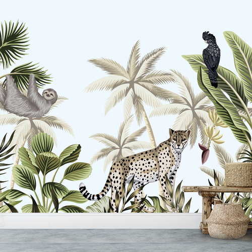 Papier peint personnalisable Jungle day