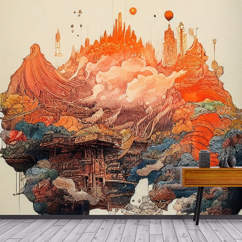 Papier peint personnalisable La Terre Perdue