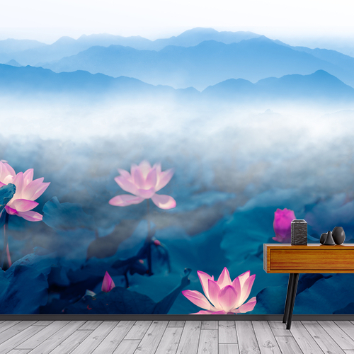Décorez votre intérieur : imprimez vos photos sur tapisserie déco ou optez pour notre modèle "Lotus matinal"! Sur mesure, fabriqué en France