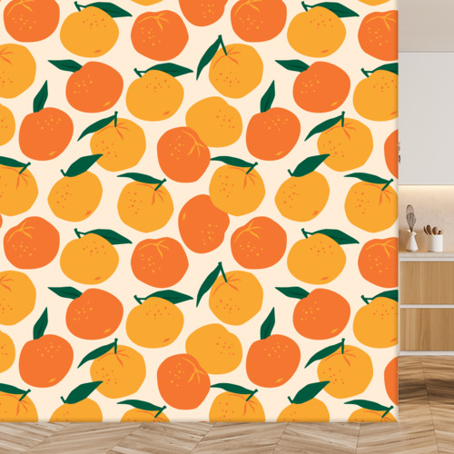 Papier peint personnalisable Motifs agrumes