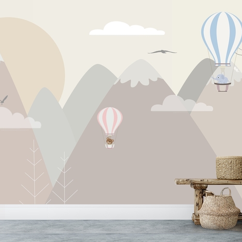 Papier peint personnalisable Mountain Alpine Landscape