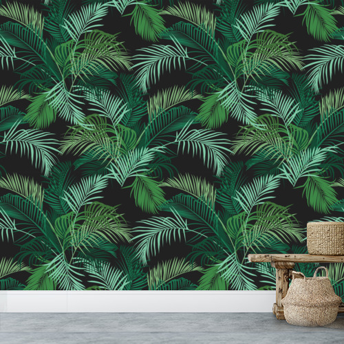 Papier peint personnalisable Mur de palmier