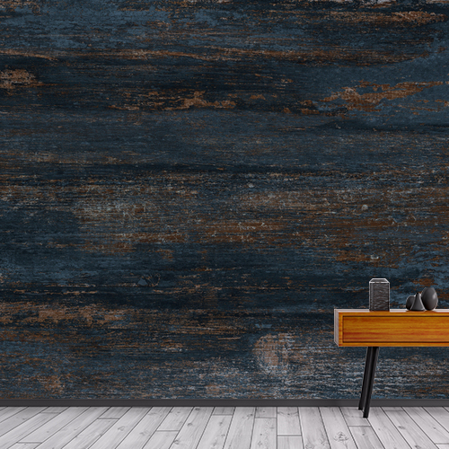 Papier peint personnalisable Planches bleues