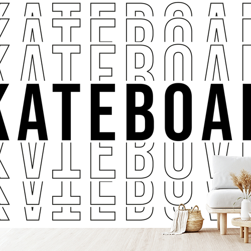 Papier peint personnalisable Skateboard