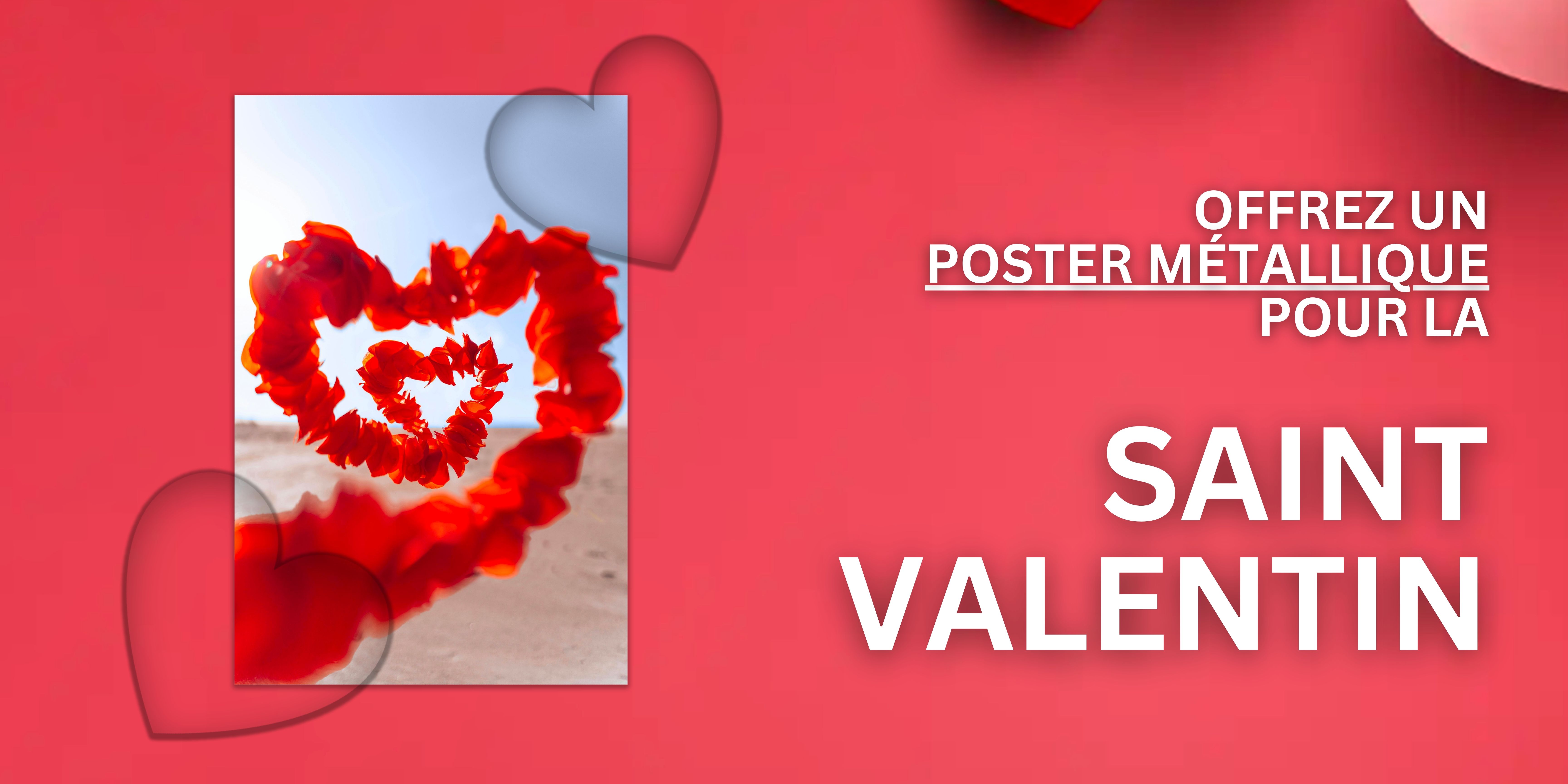Offrez un poster métallique pour la Saint-Valentin