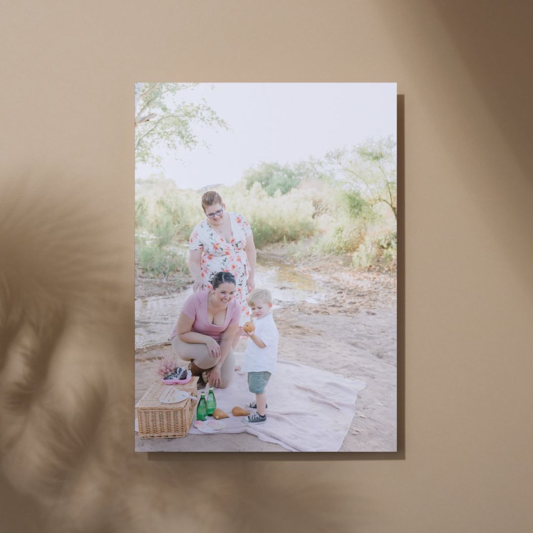 Vos photos de vacances imprimées sur un poster métallique