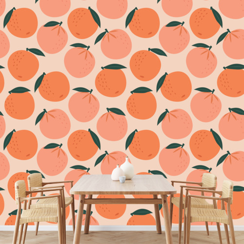 Papier peint Orange