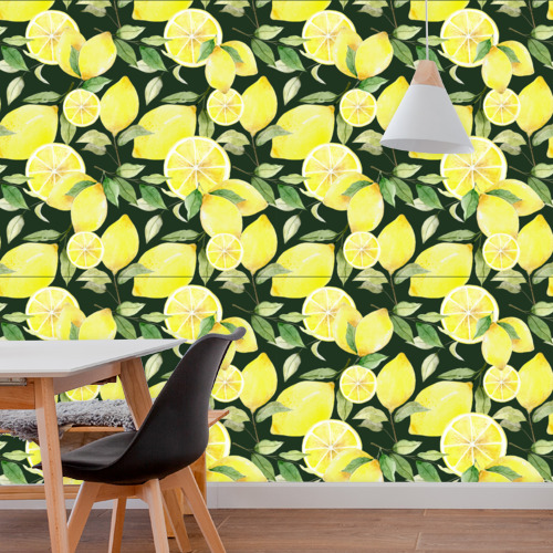 Papier peint citron Provençale