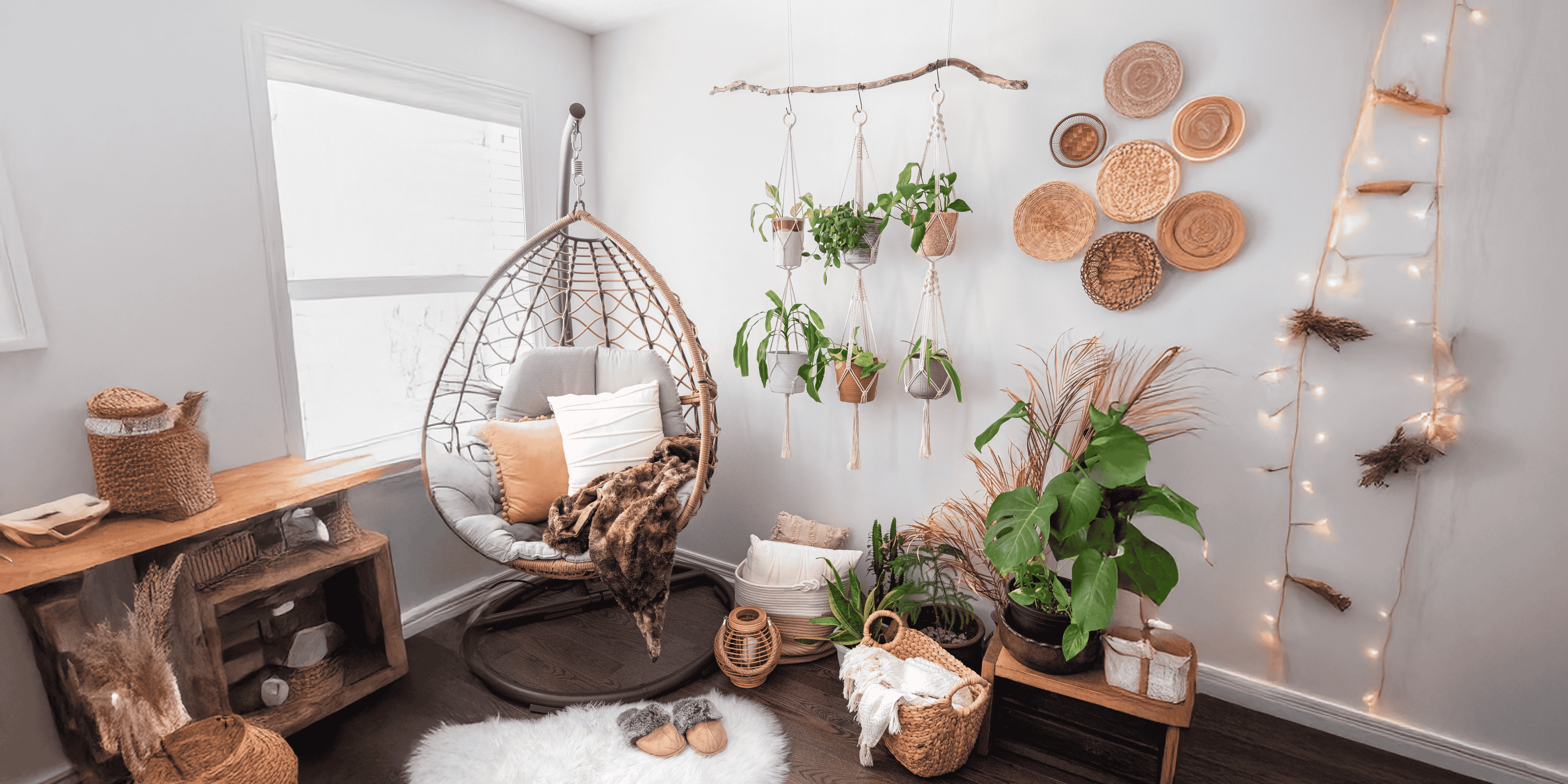 Décoration ambiance bohème : papiers peints floraux pour un intérieur apaisant
