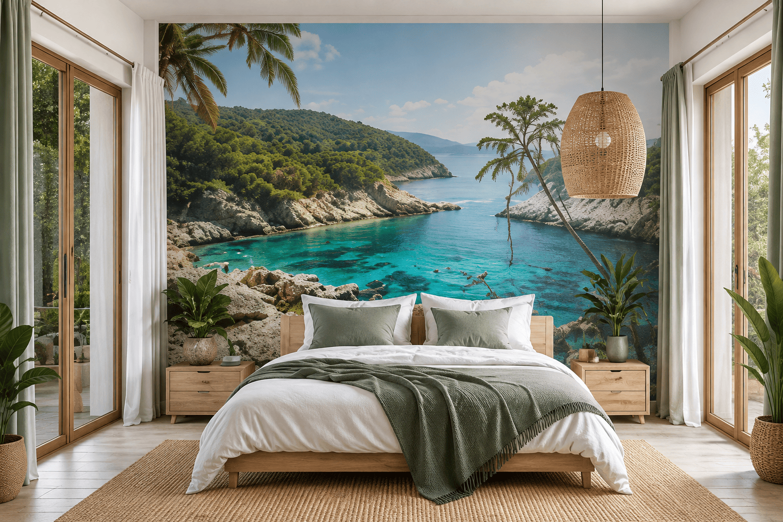 Papier peint avec photo de vacances